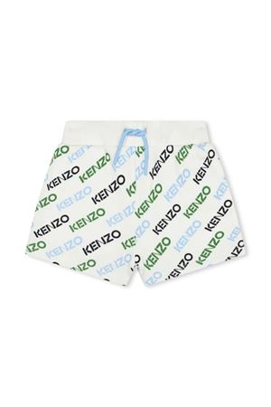 white cotton shorts KENZO KIDS | K6015412P